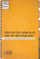 Pháp luật của chúng ta có thúc đẩy bình đẳng giới? (Sổ tay nghiên cứu rà sóat pháp luật dựa trên công ước Cedaw)